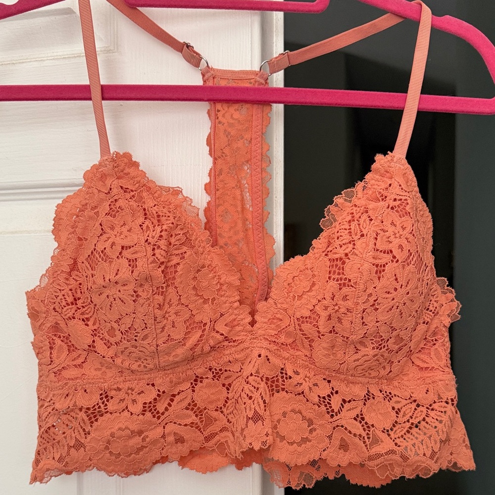 Aerie Lace Bralette in Vibrant Orange